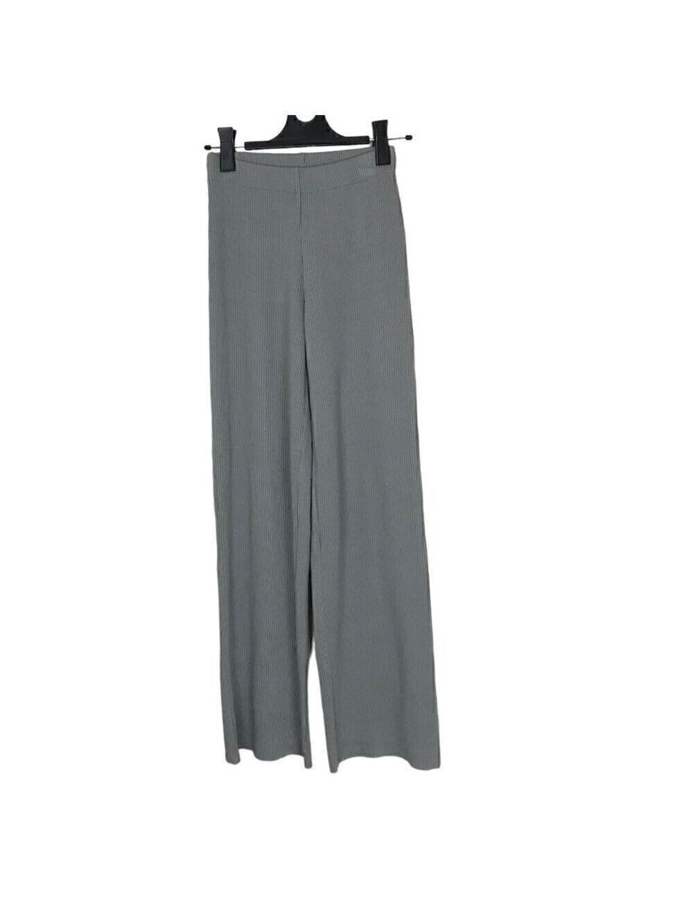Vince Grey High Waisted Ribbed Flare Pants Size XXS